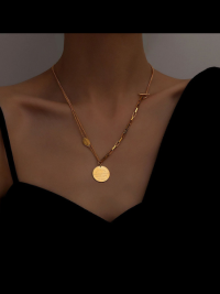 « Discover the Timeless Elegance of the Isabel Double Layer Vintage Coin Pendant Necklace: A Gold-Plated, Non-Tarnish Masterpiece »