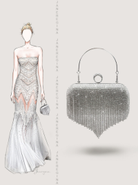 « Sparkle and Shine: The Heart-Shaped Tassel Rhinestone Evening Purse in Silver »