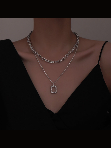 Elevate Your Summer Style: The Must-Have Layered Steel Necklace